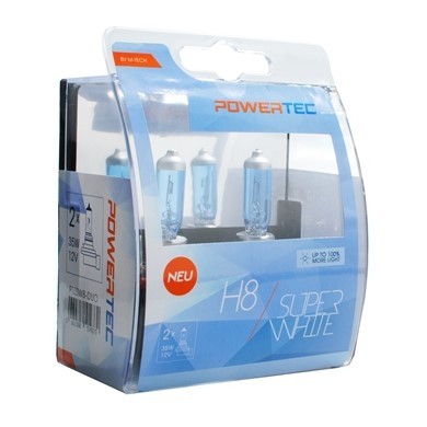 Mtech Powertec SuperWhite H8 lampen 12V DUO