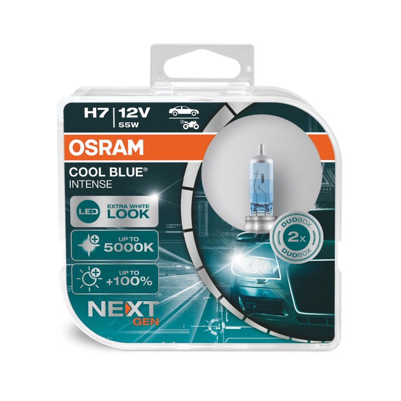 Osram Cool Blue Intense NextGen H7 12V 55W 2pcs/box Xenon Look