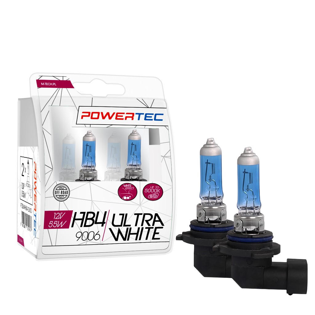 Mtech Powertec UltraWhite HB4 lampen 12V DUO