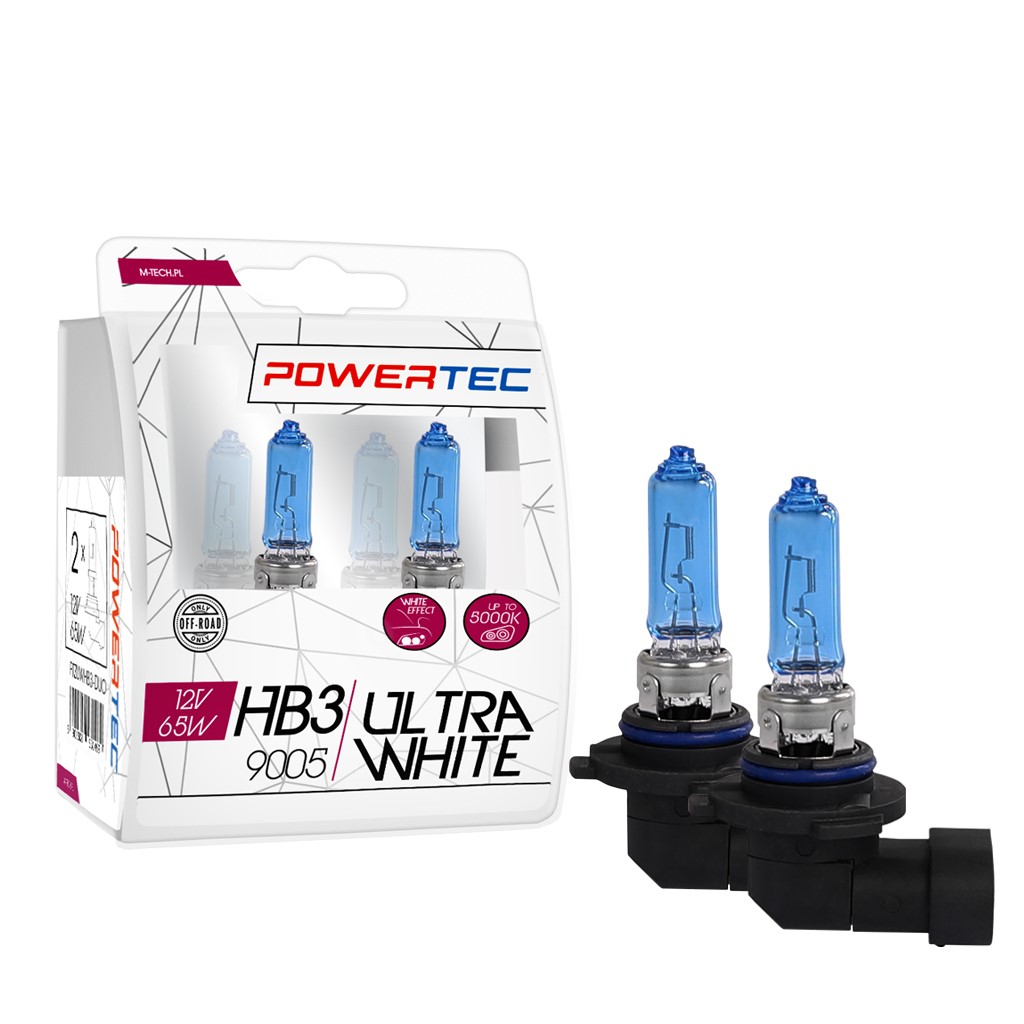 Mtech Powertec UltraWhite HB3 lampen 12V DUO