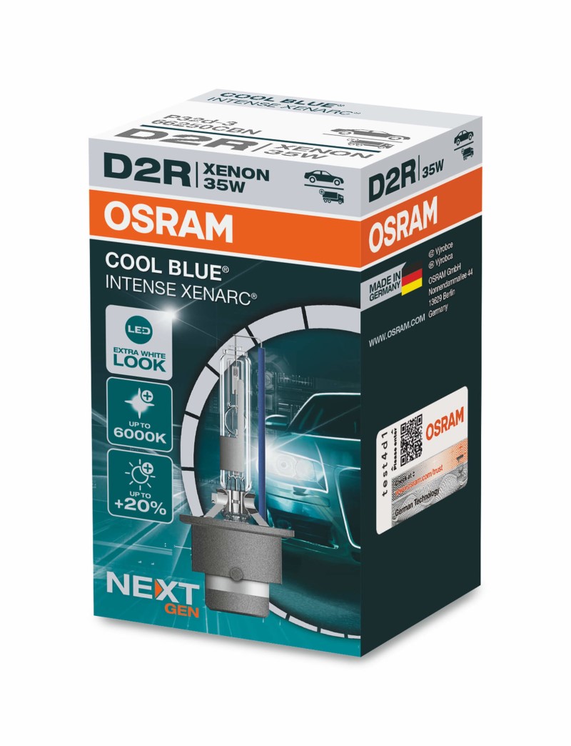 D2R Xenon lamp Osram Cool Blue Intense NextGen 35w