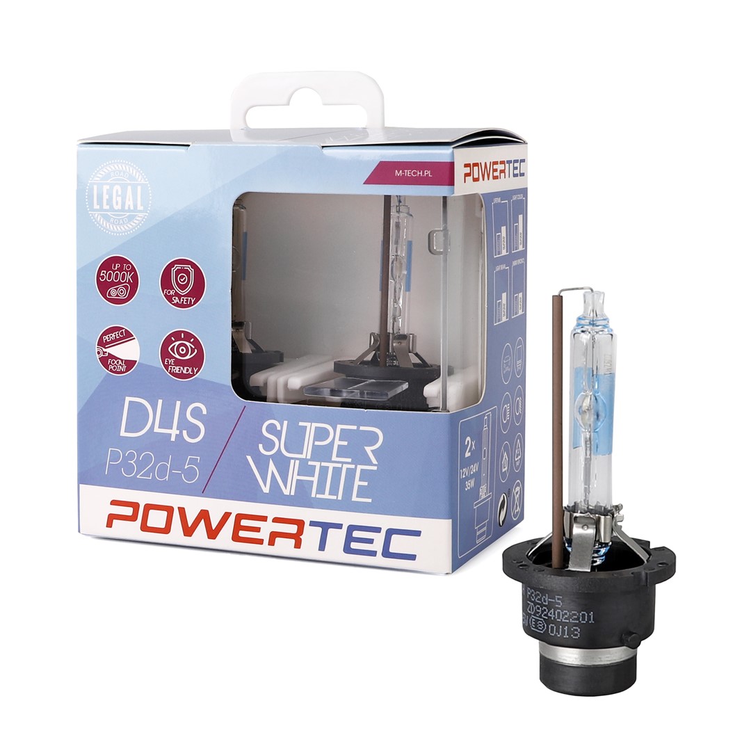 D4S Powertec SuperWhite Xenon lampen 5000K Duo Box