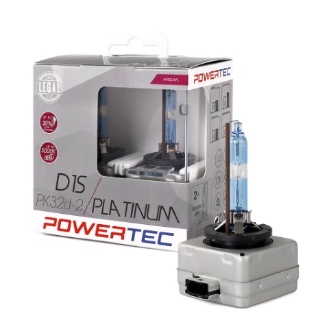 D1S Powertec Platinum +130% Xenon lampen 5000K Duo Box